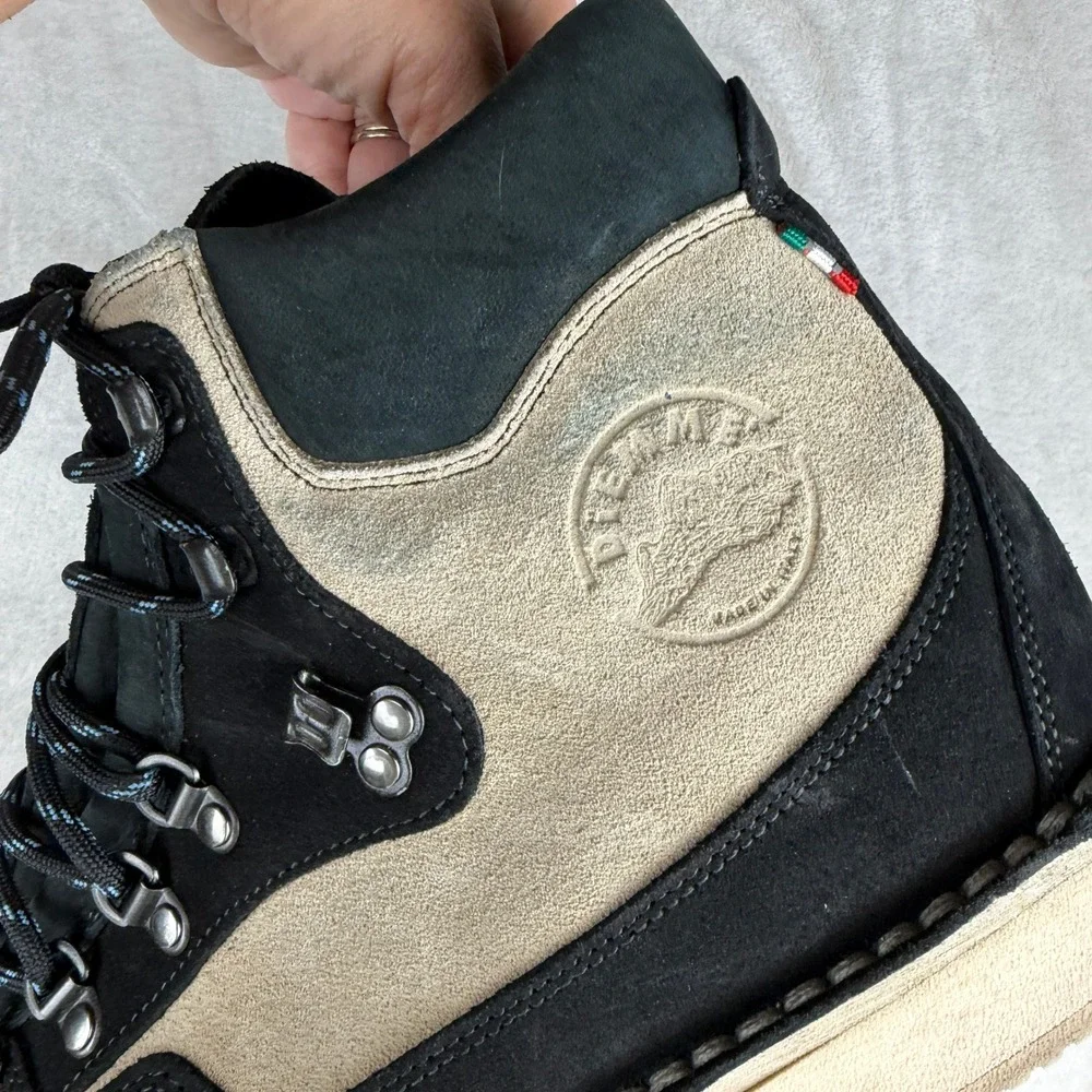Vans x Diemme Buffalo Boot Made in Italy Suede Vibram Sole Black Tan Mens 46
